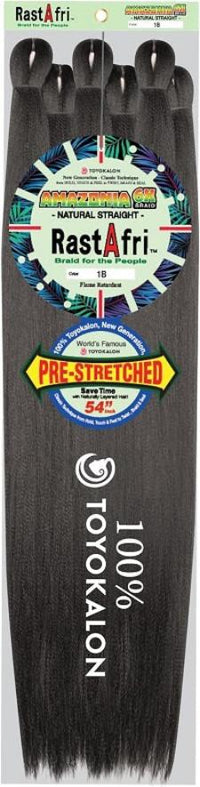 Load image into Gallery viewer, braiding hair extensions Amazonia 6X Braids, color 1B
