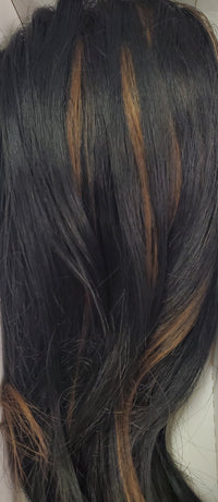 Load image into Gallery viewer, Fashion_Source_drawstring_ponytail_in_color_1B/0
