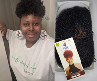 Load image into Gallery viewer, Fashion Source Curly Ponytail 1B Soft Black 
