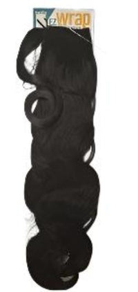 Load image into Gallery viewer, EZ Wrap Hair Tie Body Ponytail soft black 1B

